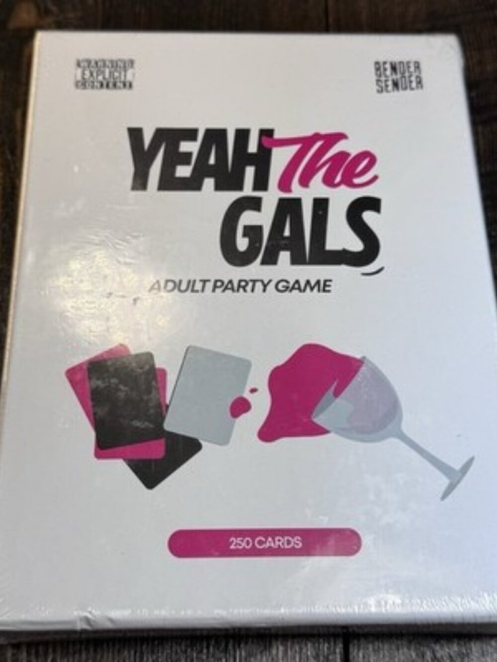 Bender Sender Yeah The Gals Party Game Adult OS White NWT Bachelorette Activity
